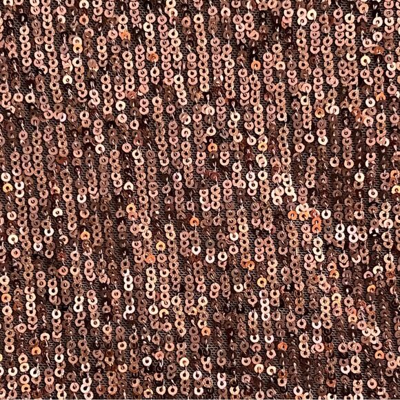 New Ramy Brook Copper Ombré Sequin Lila Dress, Long Sleeve Cocktail- Size 6 - Picture 7 of 15